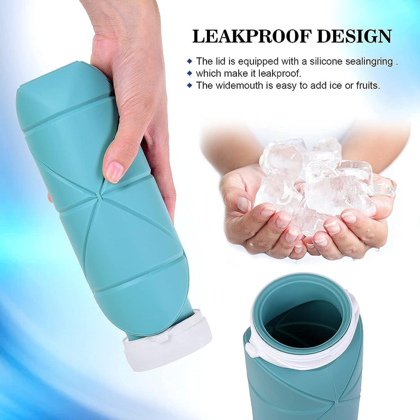 Foldable water bottle lightweight