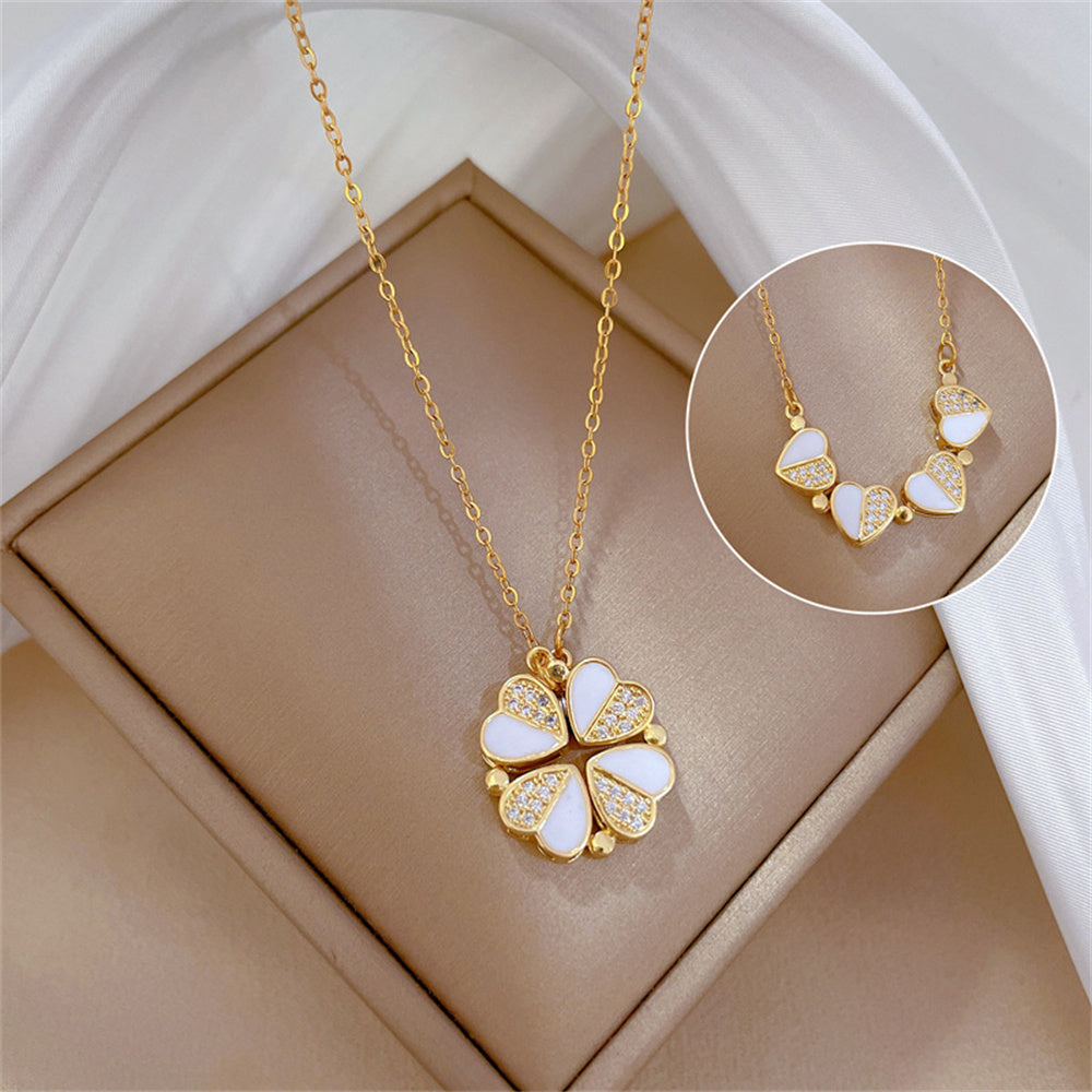 Eterna Luxe™ Clover Necklace – Elegance, Fortune, and Timeless Style