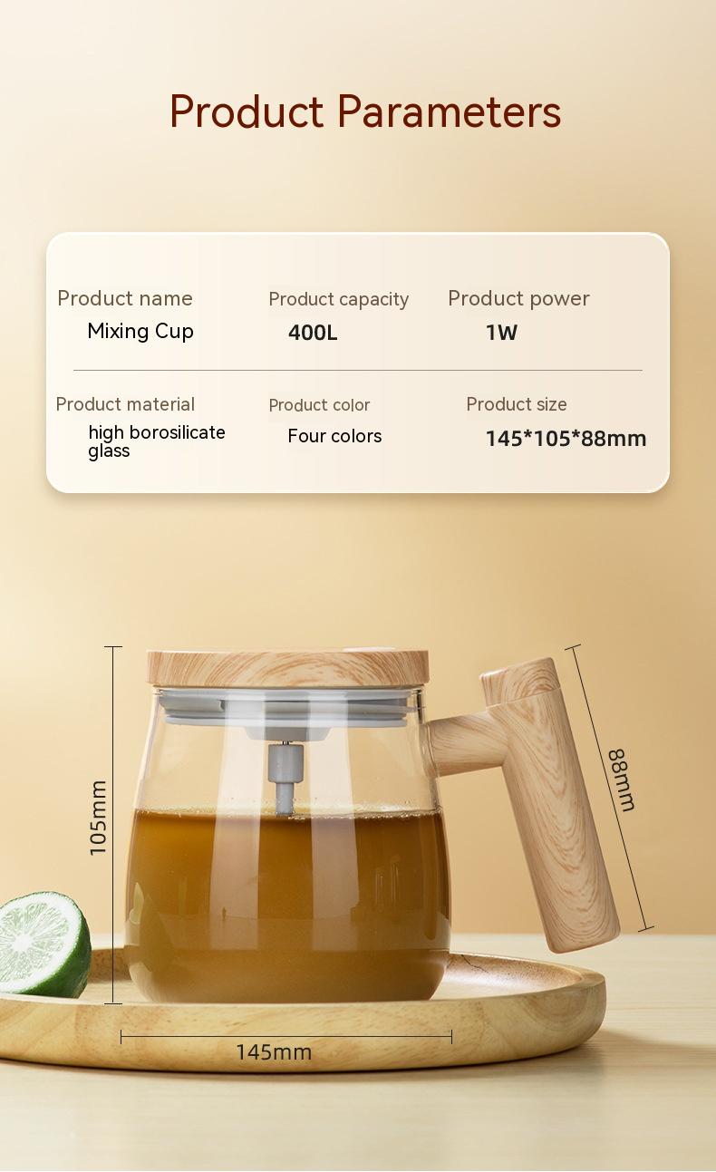 Electric Mixing Glass Coffee Cup