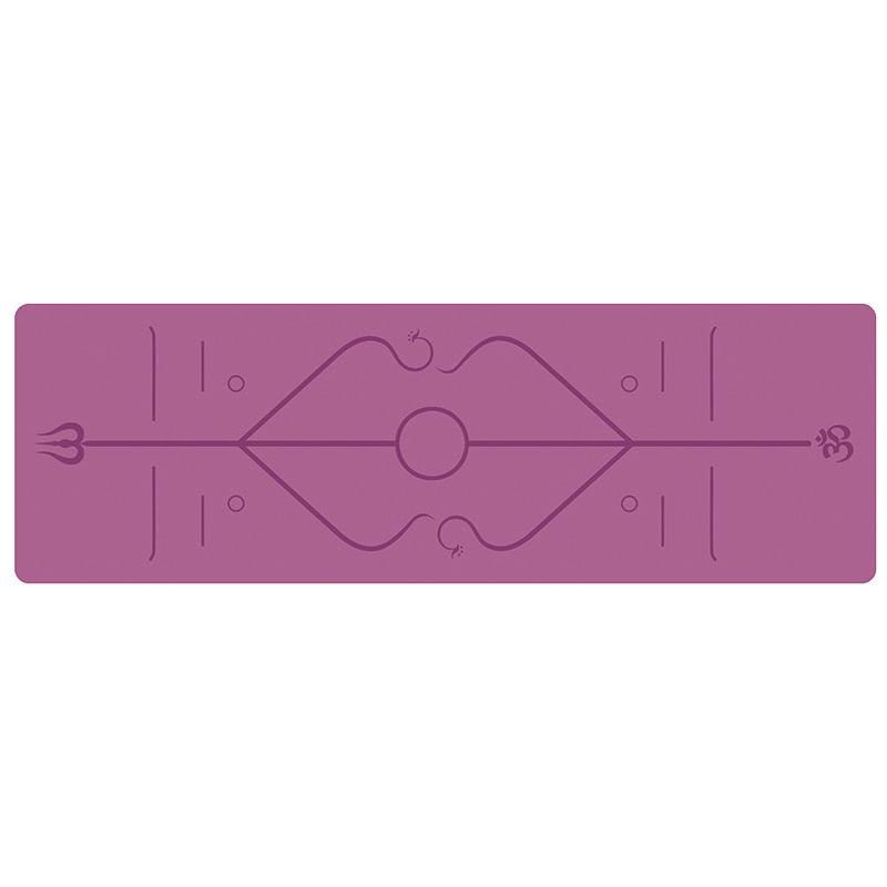Non-Slip Yoga Mat With Position Line - Mysummerbasics