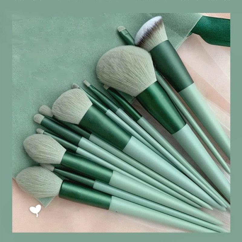 13Pcs Makeup Brushes Set Foundation Blush Powder Eyeshadow Beauty Tool - Mysummerbasics