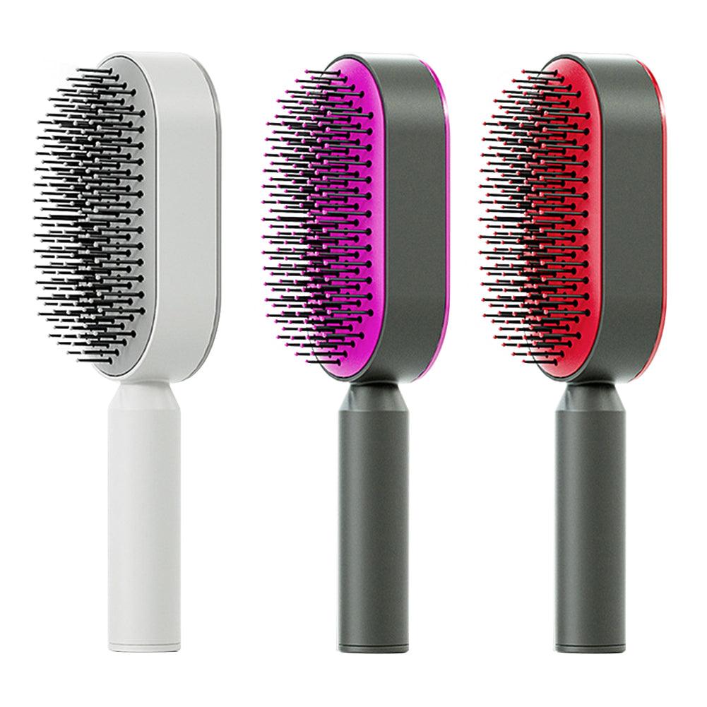 Self Cleaning Hair Brush - Mysummerbasics