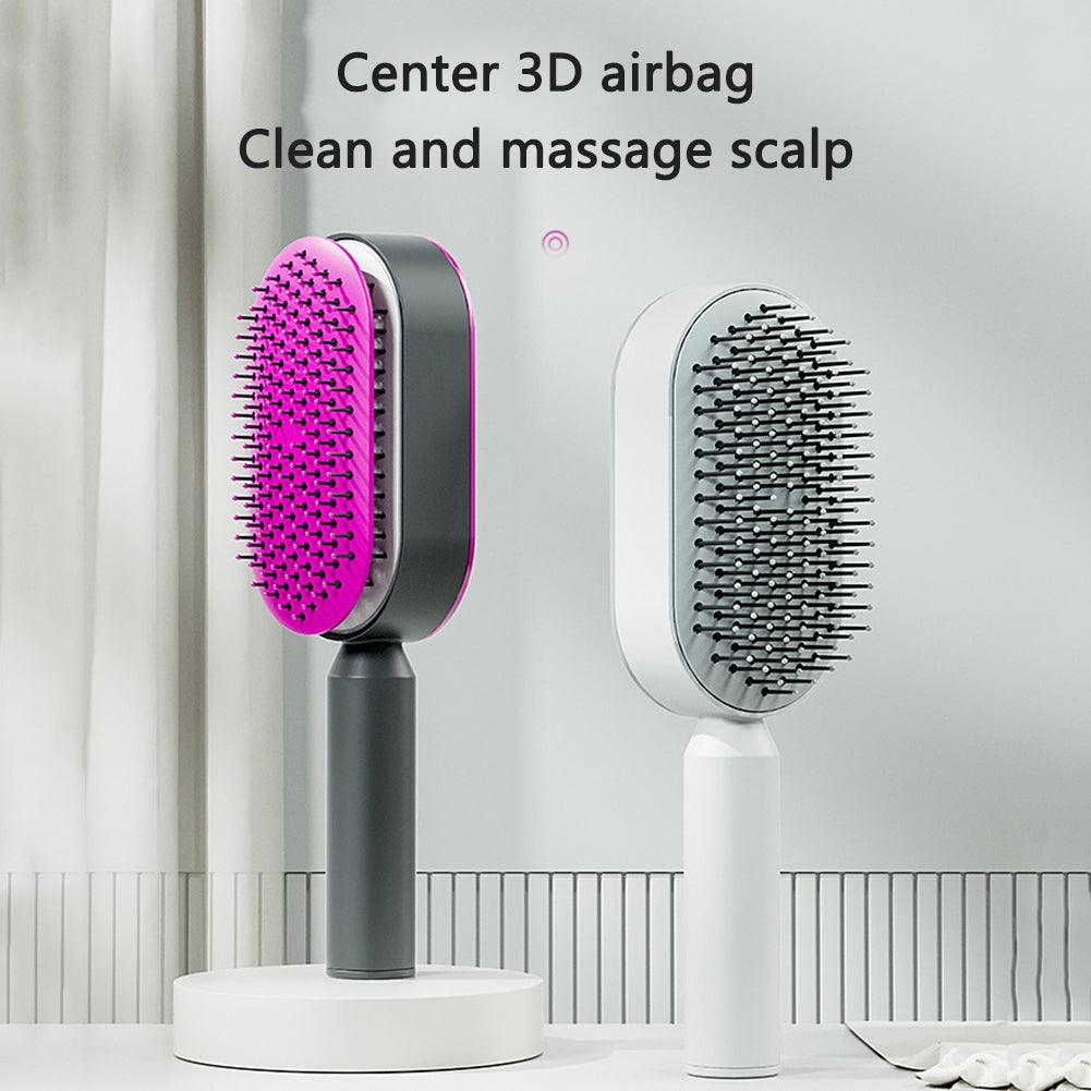 Self Cleaning Hair Brush - Mysummerbasics