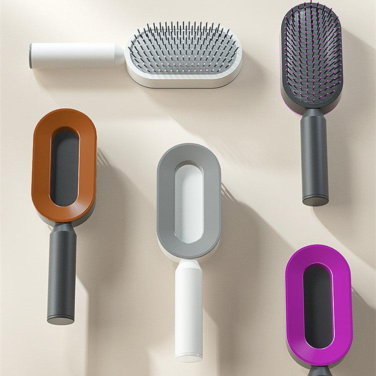 Self Cleaning Hair Brush - Mysummerbasics