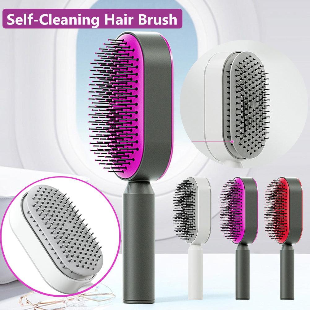 Self Cleaning Hair Brush - Mysummerbasics
