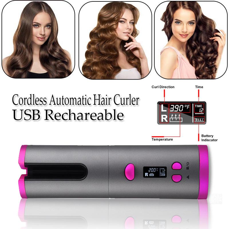 Automatic Hair Curler Curling Iron Wireless - Mysummerbasics