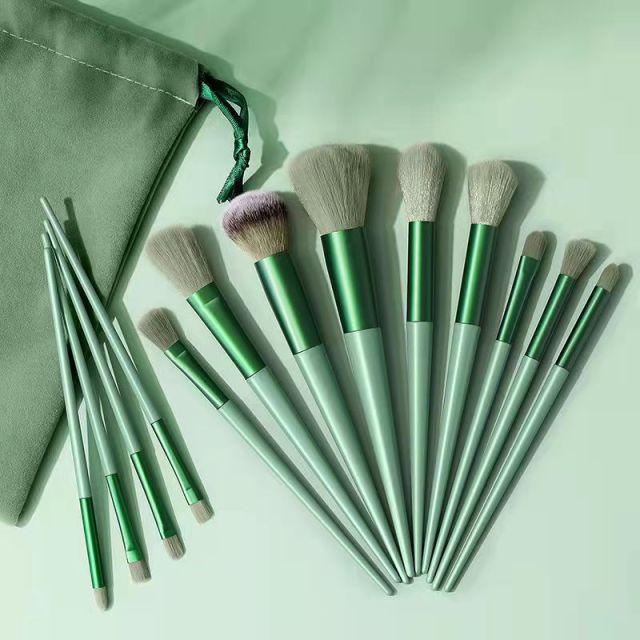 13Pcs Makeup Brushes Set Foundation Blush Powder Eyeshadow Beauty Tool - Mysummerbasics