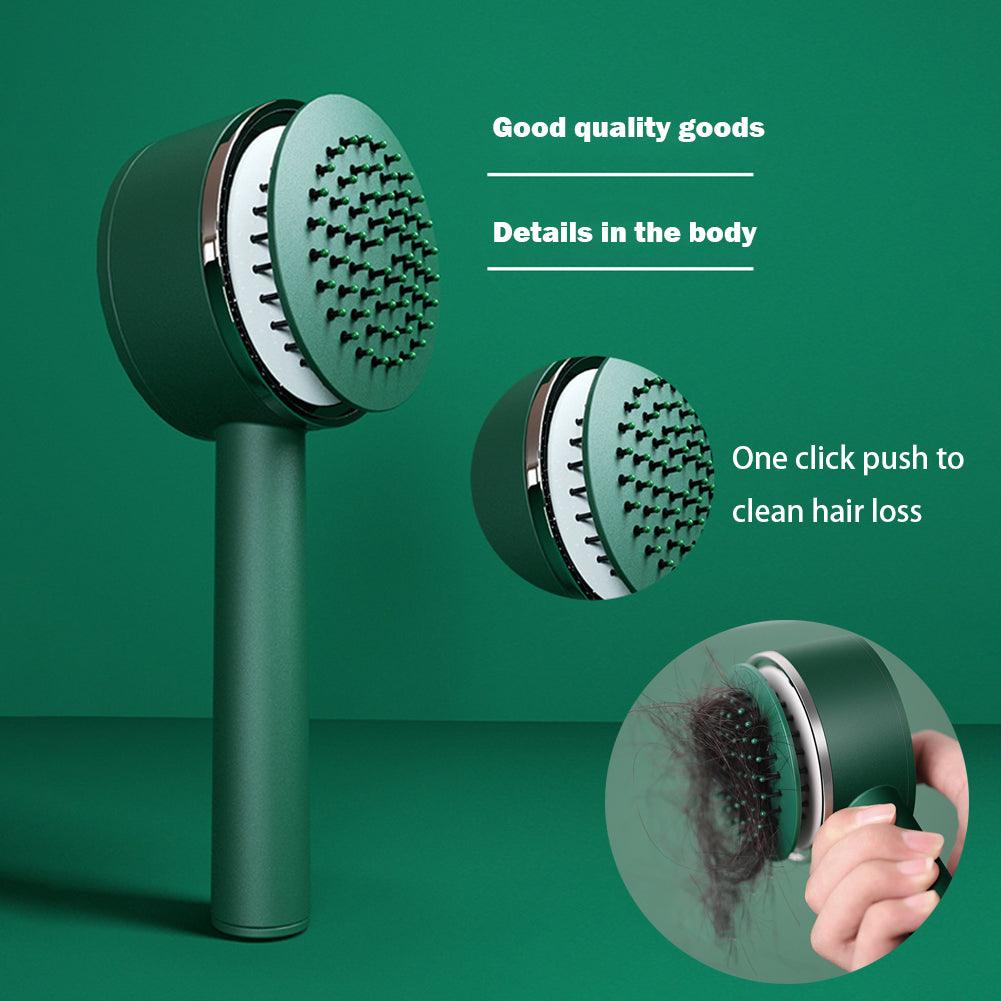 Self Cleaning Hair Brush - Mysummerbasics