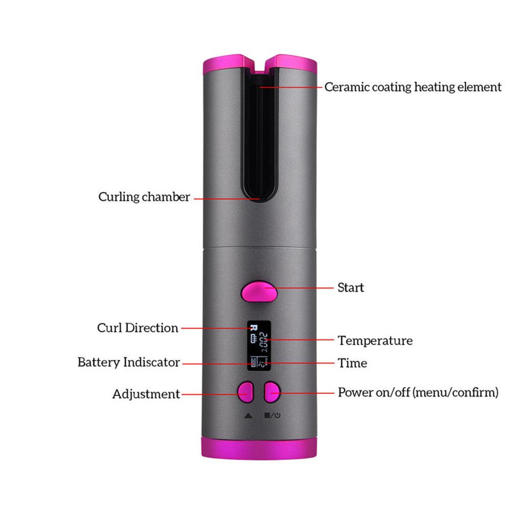 Automatic Hair Curler Curling Iron Wireless - Mysummerbasics