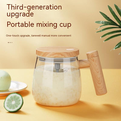 Electric Mixing Glass Coffee Cup