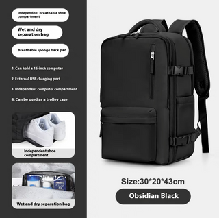 Mega Deal - Black Friday 🔥 TrendEase™ Large Capacity Travel Backpack - Waterproof with USB