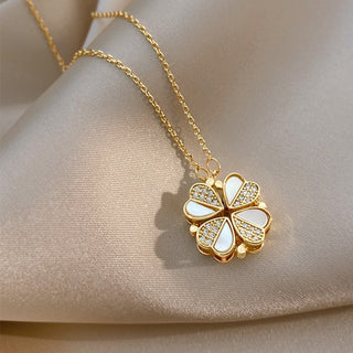 Eterna Luxe™ Clover Necklace – Elegance, Fortune, and Timeless Style