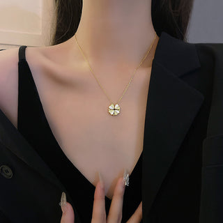 Eterna Luxe™ Clover Necklace – Elegance, Fortune, and Timeless Style