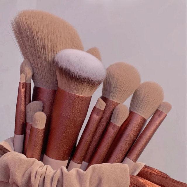 13Pcs Makeup Brushes Set Foundation Blush Powder Eyeshadow Beauty Tool - Mysummerbasics