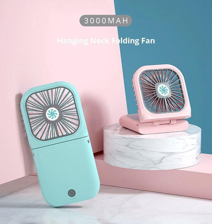 Multi-function Power Bank Neck Fan - Mysummerbasics