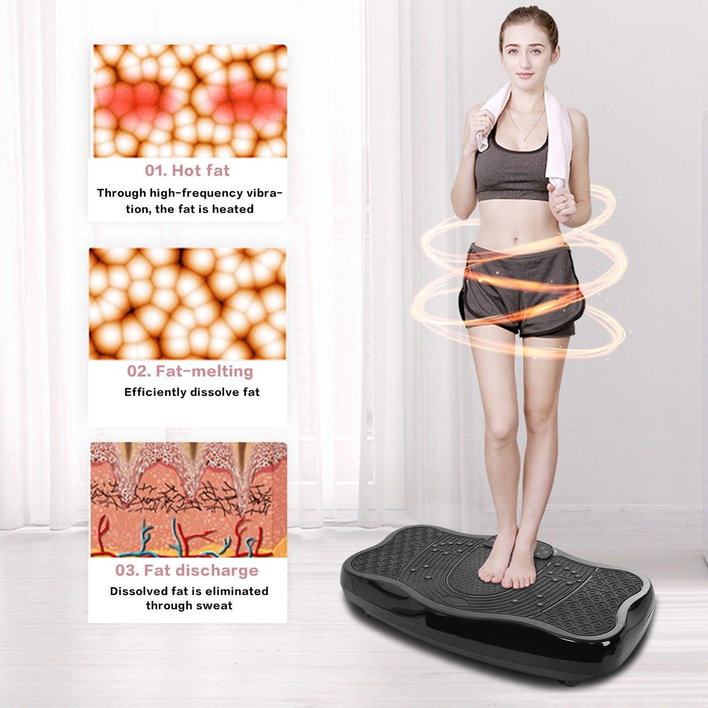 4D Full Body Vibration Platform Body Shaker - Mysummerbasics